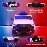 Americas Toys Kids Ride On Truck â 12V Ride-On with Remote Control â Pick-up Electric Truck Vehicle with 4 Wheels Suspension, Open Doors, Seat Belt, MP3 Music, Trunk Compatible with Chevrolet White by Chuzhou Bettyma Baby Carrier Co., LTD.