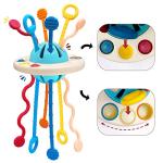 Hifunwu Baby Toys Montessori Toys for 18M+, Food Grade UFO Silicone Pull Toy Sensory Toys for Baby 6-12 Months, Travel Toys Fine Motor Skills Toys for Baby from Hiwu