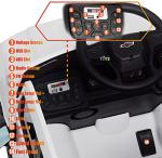 Americas Toys Kids Ride On Truck â 12V Ride-On with Remote Control â Pick-up Electric Truck Vehicle with 4 Wheels Suspension, Open Doors, Seat Belt, MP3 Music, Trunk Compatible with Chevrolet White by Chuzhou Bettyma Baby Carrier Co., LTD.