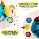 Hifunwu Baby Toys Montessori Toys for 18M+, Food Grade UFO Silicone Pull Toy Sensory Toys for Baby 6-12 Months, Travel Toys Fine Motor Skills Toys for Baby from Hiwu