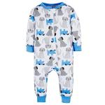 Onesies Brand Baby Boy's 3-Pack Snug Fit One-Piece Cotton Pajamas, Stripes & Doggies, 0-3 Months from Onesies Brand