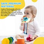 Hifunwu Baby Toys Montessori Toys for 18M+, Food Grade UFO Silicone Pull Toy Sensory Toys for Baby 6-12 Months, Travel Toys Fine Motor Skills Toys for Baby from Hiwu