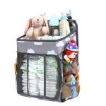 Yoe Gogh Hanging Diaper Caddy Organizer, Changing Table Baby Diaper Organizer with 4-Multi-Use Mesh Pockets, Nursery Storage Stacker for Cribs Playard Bassinet by Yoe Gogh
