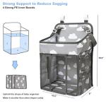 Yoe Gogh Hanging Diaper Caddy Organizer, Changing Table Baby Diaper Organizer with 4-Multi-Use Mesh Pockets, Nursery Storage Stacker for Cribs Playard Bassinet by Yoe Gogh