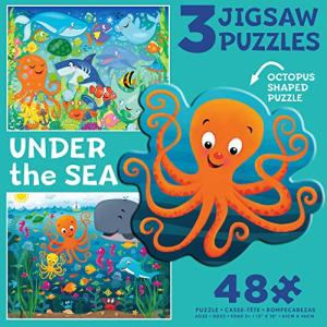 Ceaco - 3 in 1 Multipack - Undersea - (3) 48 Piece Jigsaw Puzzles by Ceaco