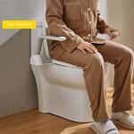 Toilet Safety Rails, Foldable Toilet Handrail, Easy Installation Heavy Duty Armrest Frame for Elderly Senior Handicap and Pregnant from EASYWOW