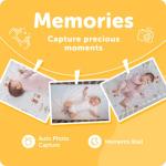 Cubo Ai Plus Smart Baby Monitor and 3-Stand Set | HD Night Vision Camera with A.I. Baby Safety Alerts, Sleep Analytics and Two-Way Audio | iOS, Android and Smart Home Compatible from 