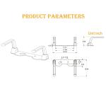 Toilet Safety Rails, Foldable Toilet Handrail, Easy Installation Heavy Duty Armrest Frame for Elderly Senior Handicap and Pregnant from EASYWOW