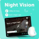 Cubo Ai Plus Smart Baby Monitor and 3-Stand Set | HD Night Vision Camera with A.I. Baby Safety Alerts, Sleep Analytics and Two-Way Audio | iOS, Android and Smart Home Compatible from 