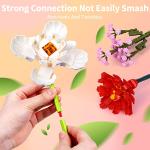 Lucky Doug Flower Bouquet Building Kit - 836 Pcs DIY STEM Flower Building Toys Set, 17 Packs Building Block Flowers for 6+ 6-12 8-12 Kids Girls Adults Botanical Collection Decorative Home Accessories from MOKE