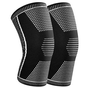 IFWIND 2 Pack Knee Compression Sleeves,Knee Braces for Knee Pain,Knee Sleeves for Men & Women,Knee Support for Basketball,Running,Hiking,Meniscus Tear,Arthritis,Joint Pain Relief from IFWIND