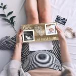 EURSET Baby Sonogram Picture Frame for 3" x 3" Ultrasound Photo - Pregnancy Announcements Ideas - Gender Reveal Baby-Shower Gift - New Mom Expecting Parents to Be Keepsake Gifts - Nursery DÃ©cor from 