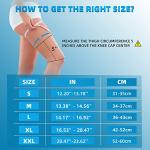 IFWIND 2 Pack Knee Compression Sleeves,Knee Braces for Knee Pain,Knee Sleeves for Men & Women,Knee Support for Basketball,Running,Hiking,Meniscus Tear,Arthritis,Joint Pain Relief from IFWIND