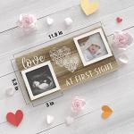 EURSET Baby Sonogram Picture Frame for 3" x 3" Ultrasound Photo - Pregnancy Announcements Ideas - Gender Reveal Baby-Shower Gift - New Mom Expecting Parents to Be Keepsake Gifts - Nursery DÃ©cor from 