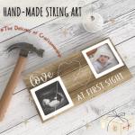 EURSET Baby Sonogram Picture Frame for 3" x 3" Ultrasound Photo - Pregnancy Announcements Ideas - Gender Reveal Baby-Shower Gift - New Mom Expecting Parents to Be Keepsake Gifts - Nursery DÃ©cor from 