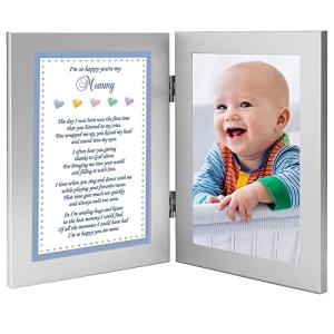 Poetry Gifts Baby Boy Frame for Mommy - Sweet Words to Mom from Son for her Birthday or Mother's Day - Add 4x6 Inch Photo from Poetry Gifts