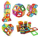 Rock Goldfish Magnetic Blocks Building Toys for Kids, Magnetic Tiles STEM Kit Educational Stacking Blocks Toys for Boys and Girls(X-19) from Rock Goldfish