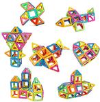 Rock Goldfish Magnetic Blocks Building Toys for Kids, Magnetic Tiles STEM Kit Educational Stacking Blocks Toys for Boys and Girls(X-19) from Rock Goldfish