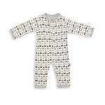 Magnetic Me SIMPLY Unisex One-Piece Footie Pajamas and Coverall Set 100% Organic Cotton Baby Clothing with Quick Magnetic Fastener Gray Dancing Elephants 3-6 Months from AMA34U36-3-6M