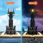 NEWABWN Lord Castle Architecture Building Set with Glowing Lighting for Adults, STEM Gift Toy for Boys Kids Ages 8-14, The King of The Magic Rings Dark Tower Barad Dur Model for Collection (969PCS) from Shantou Yichao Technology Co., LTD