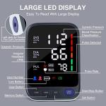 Blood Pressure Machine, Automatic Digital Upper Arm Blood Pressure Monitor with Adjustable Large Cuff, Irregular Heartbeat & Hypertension Detector from 1st Aid