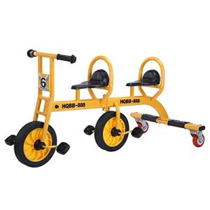 Kids Tricycle for Riders Ages 2+,Preschool Playground Boys Girls Tandem Tricycle,Kids Outdoor Play Equipment,Big Wheel Kids Trike with Inflation-Free Rubber Wheels from WOGDKS