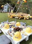 Heboland Construction Birthday Party Supplies Plates and Napkins Set for 25 Guests, Construction Theme Party Decorations for Boys Kids from Heboland