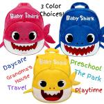 Q&M Novelties Baby Shark Backpack Gift Set Bundle (5 Pack), Kids Baby Shark Toys Plush Toddler Play Set, Yellow- Baby Shark by Q&M Novelties