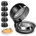 ZukoCert Stove Knob Covers for Child Safety, Thermostability Clear Easy Cleaning Gas Stove Knob Covers Protect Kids with A Child Proof Lock, Oven Knob Covers for Child Safety (5 Pack) by 