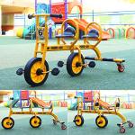 Kids Tricycle for Riders Ages 2+,Preschool Playground Boys Girls Tandem Tricycle,Kids Outdoor Play Equipment,Big Wheel Kids Trike with Inflation-Free Rubber Wheels from WOGDKS