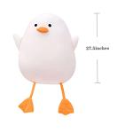 DRUNKENRIVER Cute Duck Stuffed Animals Sleeping Pillows Gifts for Girls Teens White Plushie Hugging Animal Super Soft Toys Christmas, Valentine's Day Gifts (White,27.5inches) from DRUNKENRIVER