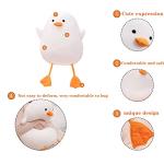 DRUNKENRIVER Cute Duck Stuffed Animals Sleeping Pillows Gifts for Girls Teens White Plushie Hugging Animal Super Soft Toys Christmas, Valentine's Day Gifts (White,27.5inches) from DRUNKENRIVER