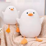 DRUNKENRIVER Cute Duck Stuffed Animals Sleeping Pillows Gifts for Girls Teens White Plushie Hugging Animal Super Soft Toys Christmas, Valentine's Day Gifts (White,27.5inches) from DRUNKENRIVER