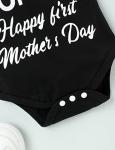 Happy First Motherâs Day Newborn Baby Boy Girl Outfit Mommy Bodysuit Summer Romper Clothes Set from 