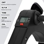 Folding Pedal Exerciser, Mini Exercise Bike Under Desk Bike Pedal Exerciser Arm and Leg Peddler Machine with LCD Monitor from Green Joy