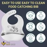 Baby Bees Knees Baby led weaning Supplies-Complete Starter Set Silicone Feeding Set- Suction Bowl Space Saving Suction Plate self Feeding Spoons- Easy to use Solid Food Eating Set 6+ Months from BabyBeesKnees