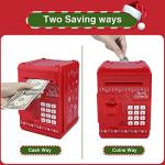 Cargooy Mini ATM Piggy Bank ATM Machine Best Gift for Kids,Electronic Code Piggy Bank Money Counter Safe Box Coin Bank for Boys Girls Password Lock Case (Christmas) by Cargooy by Dongguan senhui electronic technology Co.,Ltd