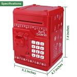 Cargooy Mini ATM Piggy Bank ATM Machine Best Gift for Kids,Electronic Code Piggy Bank Money Counter Safe Box Coin Bank for Boys Girls Password Lock Case (Christmas) by Cargooy by Dongguan senhui electronic technology Co.,Ltd