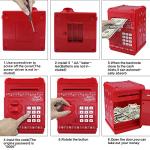 Cargooy Mini ATM Piggy Bank ATM Machine Best Gift for Kids,Electronic Code Piggy Bank Money Counter Safe Box Coin Bank for Boys Girls Password Lock Case (Christmas) by Cargooy by Dongguan senhui electronic technology Co.,Ltd