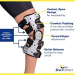 Brace Direct OA Unloader Brace + Heated Knee Massager- Complete Knee Pain Relief Bundle- For Osteoarthritis, Arthritis, Knee Injury, Stiffness by Brace Direct