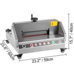 VEVOR Electric Paper Cutter 330mm Cutting Width,Electric Paper Trimmer, 40mm Cutting Thickness, Desktop Cutting Paper Machine, Industrial Paper Cutter, Heavy Duty Paper Cutter, for Office, School from VEVOR