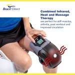 Brace Direct OA Unloader Brace + Heated Knee Massager- Complete Knee Pain Relief Bundle- For Osteoarthritis, Arthritis, Knee Injury, Stiffness by Brace Direct