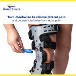 Brace Direct OA Unloader Brace + Heated Knee Massager- Complete Knee Pain Relief Bundle- For Osteoarthritis, Arthritis, Knee Injury, Stiffness by Brace Direct