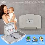 SMART HACKS Baby Changing Station Wall Mounted, Diaper Changing Station, CPSC Compliant, Commercial Baby Changing Station Wall Mounted by SMART HACKS