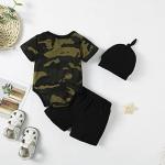 NZRVAWS 12 Month Boy Clothes Infant Boy Outfits Bodysuit Short Sets Baby Boy's Clothing Summer Outfit by 