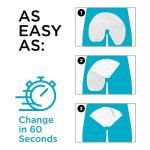 QuickChange Men's Incontinence Wrap, Maximum Absorbency Catheter Alternative for Males with Reduced Mobility | 17 Ounce Capacity, Adjustable Size, 100-Count by UI Medical