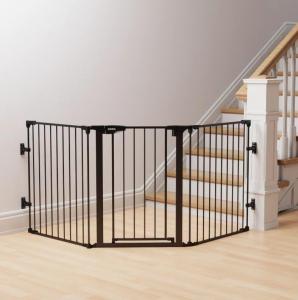 ABOIL 80" Baby Gate Extra Wide, Dog Gate Pet Gate for House Stairs Doorways Fireplace, Child Safety Gate, Auto Close, Hardware Mounted (Black) by ABOIL