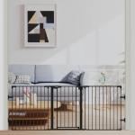 ABOIL 80" Baby Gate Extra Wide, Dog Gate Pet Gate for House Stairs Doorways Fireplace, Child Safety Gate, Auto Close, Hardware Mounted (Black) by ABOIL