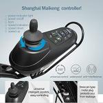 Rubicon DX01 All Terrain Foldable Electric Wheelchairs for Adults - Powerful Dual Motor Motorized Power Wheelchairs - Silla de Ruedas Electrica para Adultos. Supports up to 300 lbs - Weight 70 lbs from Rubicon