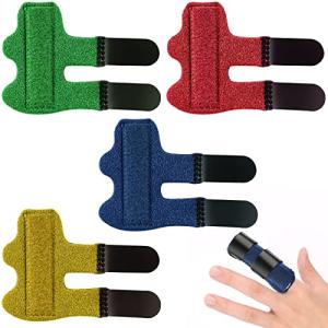 4PCS Finger Splint for Kids, Finger Splints Finger Brace Trigger Finger Splints for Injured Finger Protection Finger Correction Relief the Pain Sport Injuries (4 Colors) from SAVITA